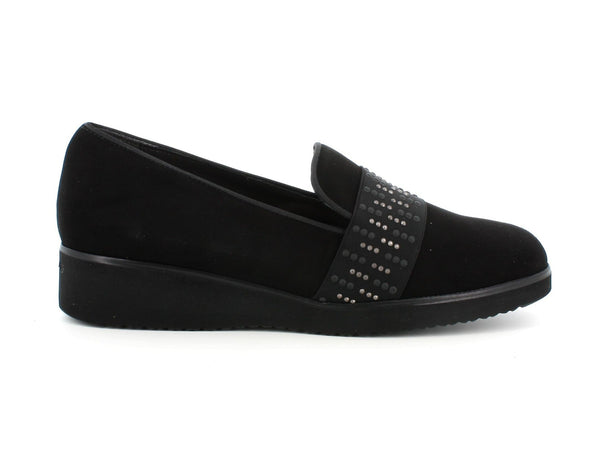 Melluso Donna Mocassini Camoscio R35105A-209673 Nero